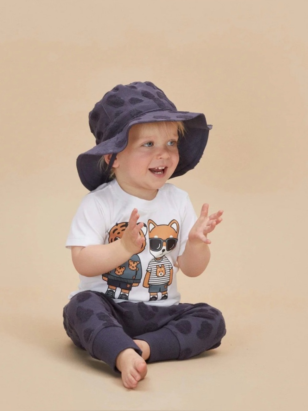 Huxbaby - Organic Ink Animal Play Pants - Size 1 - Picture 10 of 10